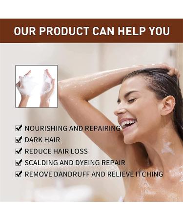 DUBUSH Blackening Shampoo for Hair Organic Reverse Gray Shampoo Natural Shampoo and Conditioner Solid Shampoo Against Hair Loss for Women and Men. - Buy Online on GoSupps.com