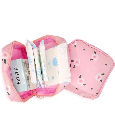 HONBAY Large Capacity Sanitary Napkin Bag | Cute Stylish Tampons Pouch and Nursing Pad Holder | Coin Purse Makeup Bag - Buy Online on GoSupps.com