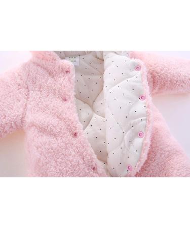 Haokaini Newborn Bear Warmer Snowsuit Hooded Romper Jumpsuit 9-12 Months Pink - Buy Online on GoSupps.com