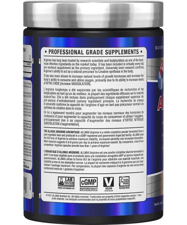 ALLMAX Nutrition Arginine Hcl - Maximum Strength + Absorption - Pharmaceutical Grade 400g 400 g (Pack of 1) - Buy Online on GoSupps.com