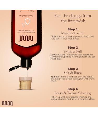 MasterMedi Coconut and Peppermint Oil Pulling (10 Fl.Oz) Mouthwash with Tongue Scraper Alcohol Free Natural Coconut Oil Pulling for Teeth Whitening Fresh Breath and Healthier Gum (Pack of 1) 10 Fl Oz (with Tongue Scraper) - Buy Online on GoSupps.com