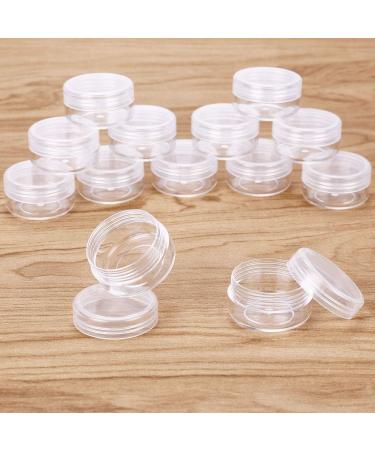 20 Transparent Small Plastic Crucibles - 10g/10ml Cream Cans for Cosmetics Lip Balm Nail Art + 4 Mini Spatulas - International Shipping - Buy Online on GoSupps.com