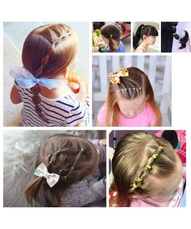 200Pcs Small Elastic Baby Hair Ties for Girls - Toddler Ponytail Holders in Color A | Kids Hair Accessories - Buy Online on GoSupps.com