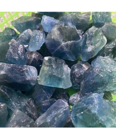 200g Natural Tumbled Rough Quartz Crystals Raw Crystals Blue Fluorite Stone Obelisk - Buy Online on GoSupps.com