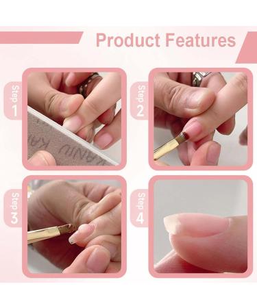 Clear Nail Gel - Soft and Smooth Textured Nail Adhesive Gel Translucent Natural Glue Easy Application and Long-Lasting Strength for Women at Home - Buy Online on GoSupps.com
