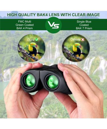 15x25 Waterproof Binoculars for Adults & Kids | Low Light Night Vision | Durable & Clear for Outdoor Sports, Concerts, Bird Watching - Black - Buy Online on GoSupps.com