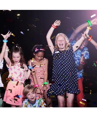 Funmo 8 Pack LED Bracelets - Flashing Light-Up Bands for Kids | Perfect for Parties Concerts and Night Sports - Buy Online on GoSupps.com