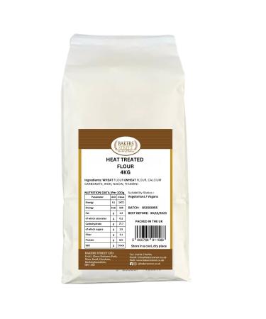 Bakers Street | Heat Treated Cake Flour 4Kg | Perfect For Use Sponges and Cakes | Premium Quality Flour | Suitable for Vegetarian & Vegans