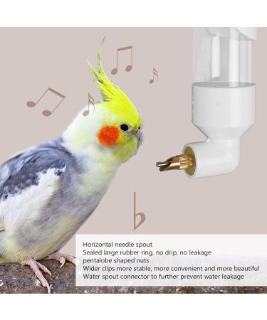 Deosdum Automatic Bird Water Dispenser - Parrot Drinking Fountain & Cage Accessories (White) - International Shipping Available - Buy Online on GoSupps.com