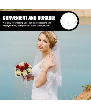 FOMIYES Queen Angel Halo Crown Headband Set | 2pcs Metal Frames for DIY Tiara Base | White Hair Hoop for Wedding, Prom, Halloween Party - Buy Online on GoSupps.com