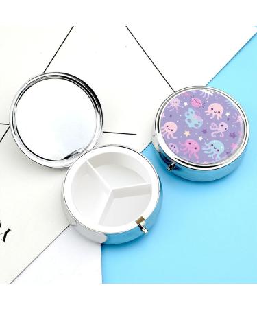 Travel Pill Box - 3 Compartment Portable Pill Organizer in Soft Purple | Ideal for Handbags & Pockets - Buy Online on GoSupps.com