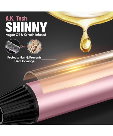 Long Barrel Curling Iron 1.25 Inch | Ceramic Curling Iron with Argan Oil & Keratin for Thin Hair | 11 Adjustable Temp & Clips Included - Buy Online on GoSupps.com