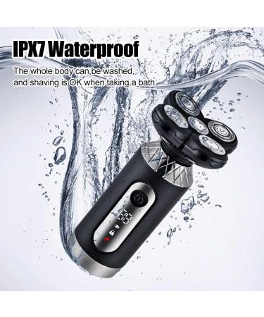 Buy 4-in-1 Waterproof Electric Head Shaver for Bald Men - Rechargeable 4D Razor & Beard Trimmer Kit - Buy Online on GoSupps.com