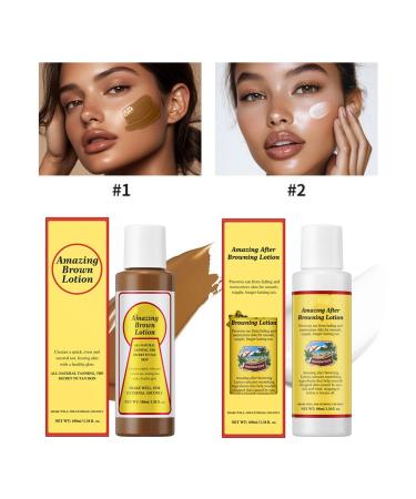 Melemando Amazing Browning Lotion All Natural Moisturizing Formula Fast Dark Tan for All Skin Types(02) - Buy Online on GoSupps.com