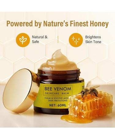 Bee Venom Skin Treatment Cream Natural Face Lifting and Firming Reduces Skin Blemishes Gentle and Non-Irritating for All Skin Types 60ml 2 Ounce (Pack of 1) - Buy Online on GoSupps.com