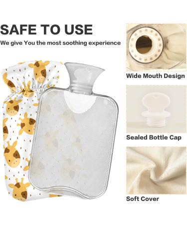 ZZXXB Lovely Giraffe Heat Bottle | 1L Fleece Cover | Neck & Shoulder Pain Relief | Hot & Cold Therapy - Buy Online on GoSupps.com