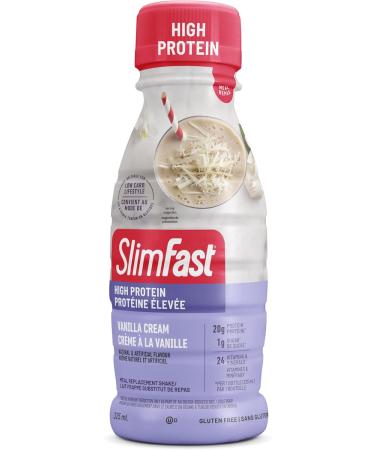 Slim Fast Advanced Nutrition Meal Replacement or Weight Loss Ready to Drink Shakes 20g High Protein Vanilla Cream Flavor ReadyTo Drink Gluten & Lactose Free 1 Box of 4 Bottles x 325ml - Buy Online on GoSupps.com
