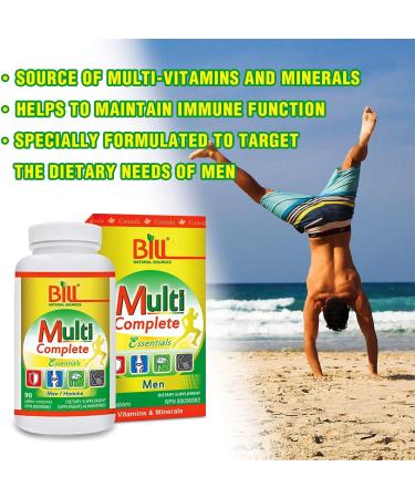 Bill Natural Sources Multi Complete Essentials for Men 90 Tablet - Buy Online on GoSupps.com