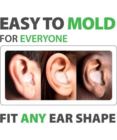 PQ Wax Ear Plugs - 15 Silicone Wax Earplugs for Sleeping, Swimming, and Noise Cancelling - 32 dB Sound Blocking Level - Gel Ear Protection (15-Pillows) - Buy Online on GoSupps.com