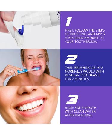 ROSETRA V34 Purple Teeth Whitening Colour Corrector - Tooth Stain Removal Booster - Toothpaste for Colour Correcting Teeth (1 Fl Oz) - Buy Online on GoSupps.com
