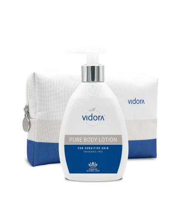 vidora Pure Body Lotion natural care for very sensitive skin 100% fragrance-free pH 5.5 moisturizing and fast-absorbing with organic aloe vera and vitamin E