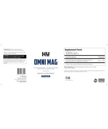 HU Omni MAG Dietary Supplement 120 Capsules - Essential Mineral Blend for Optimal Health - Buy Online on GoSupps.com