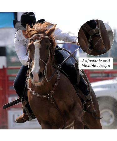 Saintrygo Leather Spur Straps - Adjustable Boot Straps for Western Men and Women - Single Ply, 9.8 Inches - Buy Online on GoSupps.com