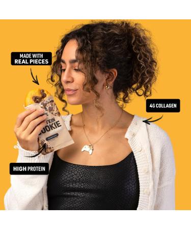 CTRL Peanut Butter Piece Protein Cookies - Soft Baked Cookies with Rich and Creamy Peanut Butter Pieces - Nutrition Packed Protein Treats with 15g of Protein 4g Collagen & Fiber - Protein Snack for Active Lifestyles (12 Pa  - Buy Online on GoSupps.com