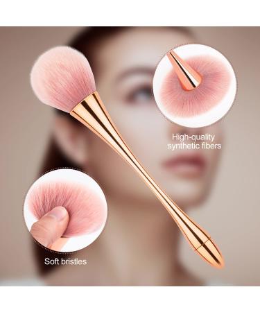 BEATURE 2 Piece Large Mineral Powder Brushes - Professional Makeup Set for Foundation, Blush, and Highlighter in Rose Gold - Buy Online on GoSupps.com