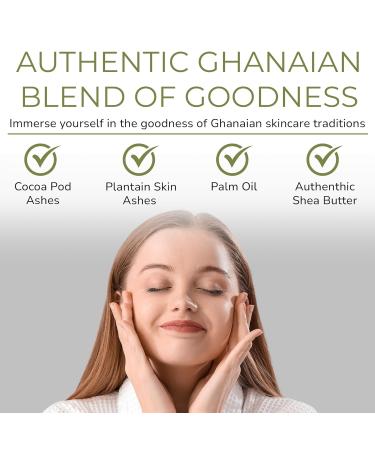 HalalEveryDay Raw African Black Soap from Ghana - Natural Shea Butter Infused African Soap Bar for Nourished Skin | 1 lb - Buy Online on GoSupps.com