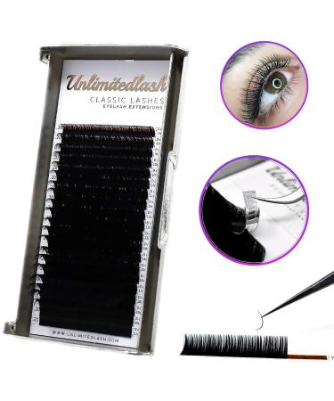 Unlimitedlash Extensions 20 Row Classic Eyelash Extensions 11mm C 0.15 Mixed Box & Single Length | Lightweight Faux Mink for Professional Use - Buy Online on GoSupps.com