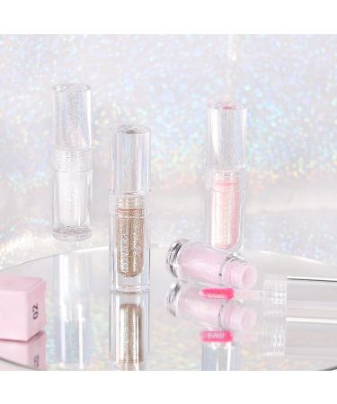 YMH BEAUTE Liquid Glitter Eyeshadow - Pigmented, Long Lasting, Quick Drying | Holographic Pink Gold Shimmer Peal 02 - Buy Online on GoSupps.com