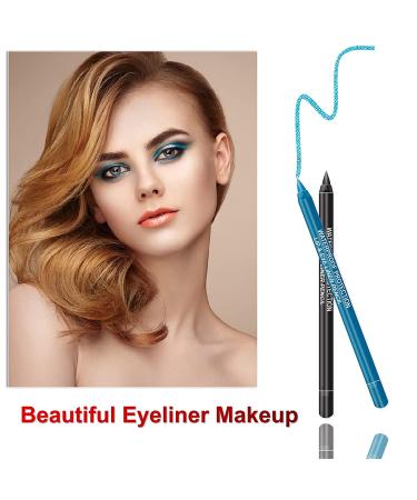 Glitter Eyeliner Pen Set - 12 Colored Waterproof Eye Liners for Women - Long-Lasting Professional Makeup - Colorful Set 02 - Buy Online on GoSupps.com
