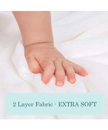 Soft Bamboo Baby Washcloths - 6 Pack 10x10 Inch - 2 Layer Absorbent Towel for Newborns - Gentle Baby Wipes for Delicate Skin - Shower Registry Essential - Buy Online on GoSupps.com