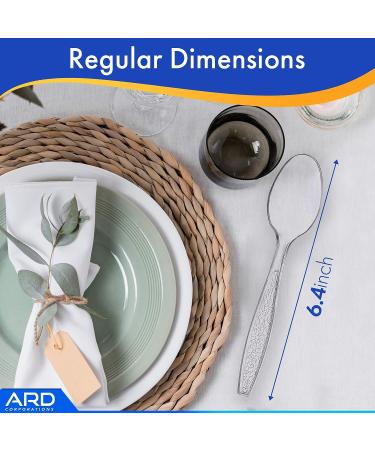 Ard Wholesale 100 Count Clear Extra Strong Spoons Cutlery Box - Heavy Duty and Durable - Buy Online on GoSupps.com