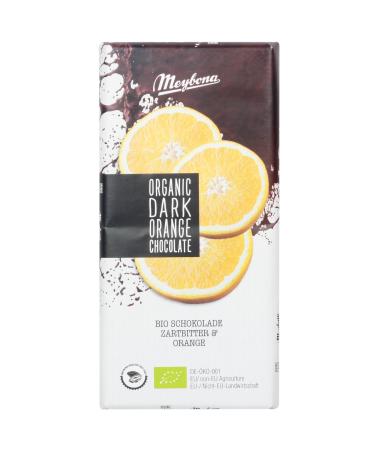 Meybona Meybona Large organic dark chocolate bar 52% with orange