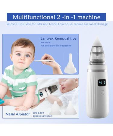Electric Ear Cleaner | Ear Wax Vacuum with 5 Gear Suction | LCD Display | Reusable Silicone Tips | USB Charge | Ear Cleaning Kit for Adults & Kids - Buy Online on GoSupps.com