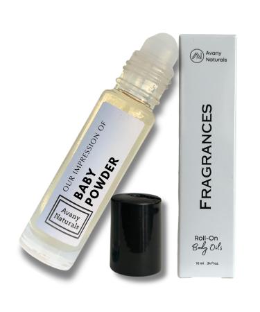 Baby Powder Perfume Oil - Layering Fragrances Unisex Perfumes for Women & Men Travel Size Cologne Roll On Body Oil Concentrated Scent (Baby Powder)