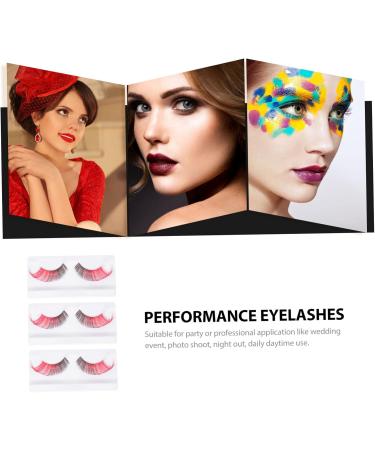 Didiseaon 12 Pairs Halloween False Eyelashes Cosplay Eyelashes Halloween Strip Lashes Fake Colored Eyelashes Eyelashes Dense Eyelashes Miss Decorate Imported Fiber Multicolor - Buy Online on GoSupps.com