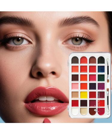 Lipstick Palette - Long Lasting Eyeshadow - Water Resistant - 28 Shades - Long Lasting Blusher - Water Resistant - Beauty Kit for Women Adults Teens & Young Girls L v - Buy Online on GoSupps.com