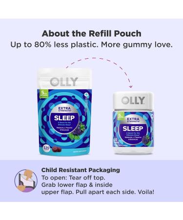 OLLY Extra Strength Sleep Gummy 5 mg Melatonin - 120 Gummies - Buy Online on GoSupps.com