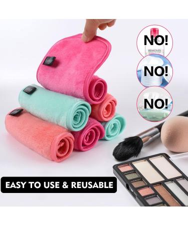 KinHwa Microfiber Makeup Remover Cloths 12 Pack - Reusable Face Towel for Skin Care - Soft Facial Wash Cloth 15x30 cm - Buy Online on GoSupps.com