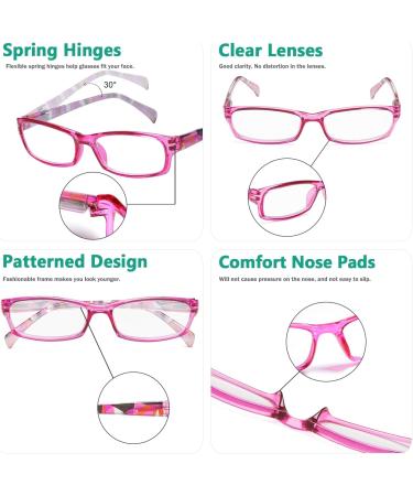 Eyekepper 6 Pack Stylish Women s Reading Glasses - Spring Hinge Reading Aid for Comfort - Buy Online on GoSupps.com