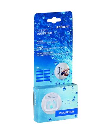 Geberit DuoFresh sticks (8 pieces for fresh fragrance and hygienic cleanliness in the toilet cleaning sticks) 244093001