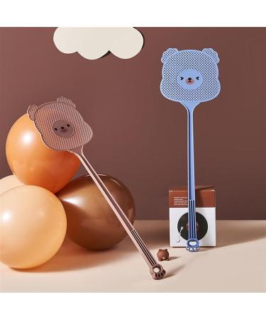 BAMFY Fly Swatter Manual 2 Pcs Durable Plastic Fly Swat Set with Long Handle Fly Swatters for Kitchen Home Indoor Outdoor - Buy Online on GoSupps.com