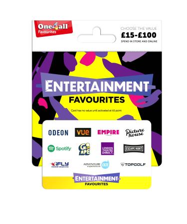One4all Entertainment Favourites - UK Redemption - Delivered by post 30 One4all