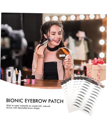 SOESFOUFU Black Eyebrows 10pcs Imitation Eco Eyebrow Sticker Stickers Makeup Stickers Black Stickers Grooming Stickers Brow - Buy Online on GoSupps.com