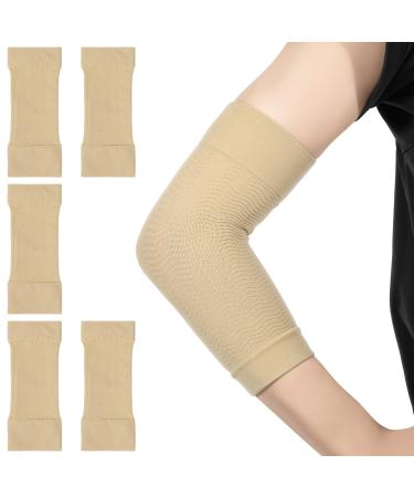 NOLITOY Elbow Compression Sleeve for Women/Men 3 Pairs Arm Brace Guard Gym Elbow Protectors for Athletes Sports Basketball Tennis Football Volleyball Elderly