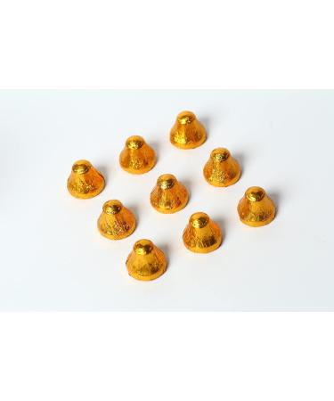 Natural Candy Shop Milk Chocolate Gold foil Bells 200g Candy jar x 9 units Chocolate 200g x 9 - Buy Online on GoSupps.com