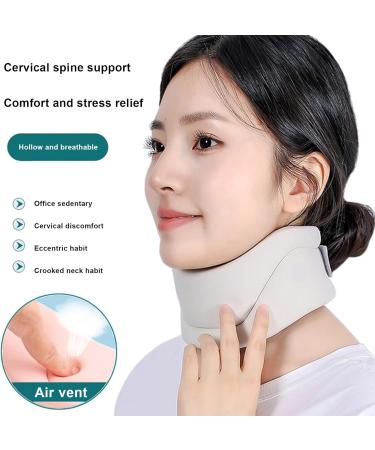 YOXIER Neck Brace for Pain Relief Relaxation Cervical Vertebrae Pressure Sure Here's A Product Title Listing Relieve Support Posture Home Use Breathable White L Large White - Buy Online on GoSupps.com